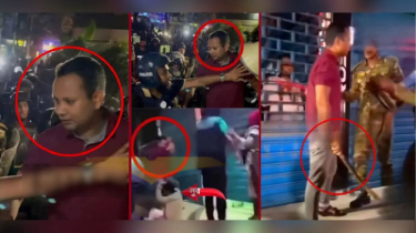 লাল টি-শার্টের যুবক নুর-সম্রাটকে নির্দয়ভাবে পেটালেন, ভিডিও ভাইরাল