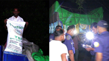 ঠাকুরগাঁওয়ে রাতের আঁধারে সরকারি সার বোঝাই ট্রাক আটক