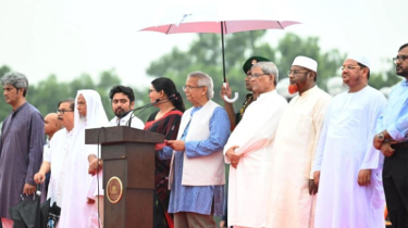 জুলাই ঘোষণাপত্র পাঠ করলেন প্রধান উপদেষ্টা