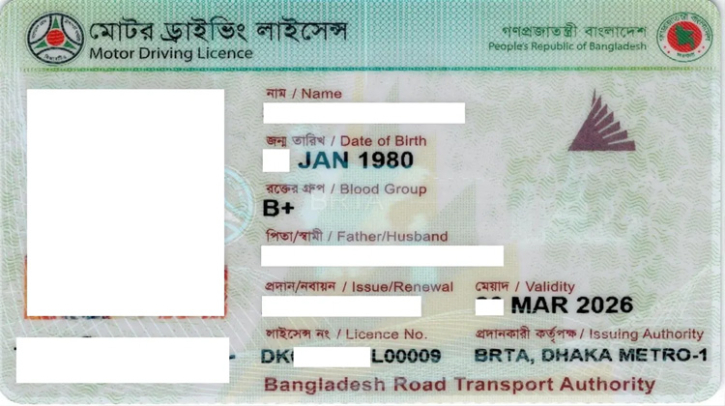 চলতি বছরে আর প্রিন্ট হবে না ড্রাইভিং লাইসেন্স