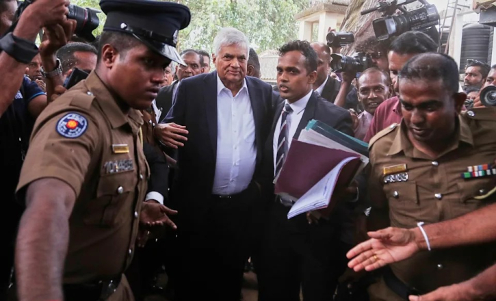 Former Sri Lankan President Ranil Wickremesinghe Arrested in State Funds Misuse Probe Former Sri Lankan President Ranil Wickremesinghe Arrested in State Funds Misuse Probe