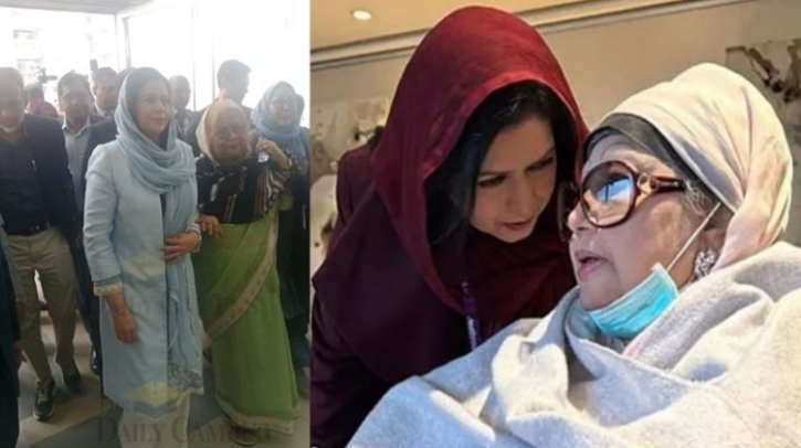 শাশুড়ি খালেদা জিয়ার পাশে পুত্রবধূ জোবায়দা রহমান