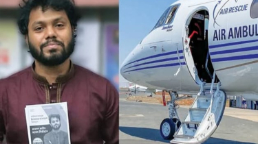 হাদীকে সিঙ্গাপুর নিতে শাহজালাল আন্তর্জাতিক বিমানবন্দরে পৌঁছেছে এয়ার এম্বুলেন্স। হাদীকে সিঙ্গাপুর নিতে শাহজালাল আন্তর্জাতিক বিমানবন্দরে পৌঁছেছে এয়ার এম্বুলেন্স।