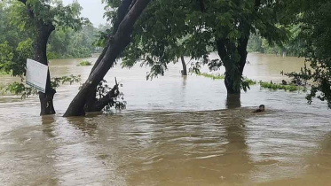 বিদ্যুৎ-মোবাইল নেটওয়ার্কহীন বন্যাদুর্গত এলাকা, দুর্ভোগে বানভাসিরা