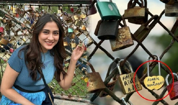 প্যারিসের সেতুতে ভালোবাসার তালা লাগালেন মেহজাবীন প্যারিসের সেতুতে ভালোবাসার তালা লাগালেন মেহজাবীন