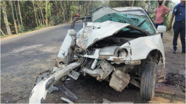 দাঁড়িয়ে থাকা ট্রাকে মাইক্রোবাসের ধাক্কা, ২ ছেলেসহ বাবা নিহত