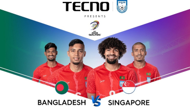 বাংলাদেশ বনাম সিঙ্গাপুর ম্যাচের টাইটেল স্পন্সর টেকনো