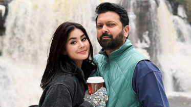 বরফের শুভ্র আবহে ধরা দিলেন রোজা-তাহাসান 