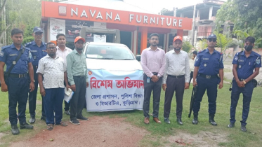 কুড়িগ্রামে যাত্রী হয়রানি বন্ধে বিআরটিএর অভিযান 