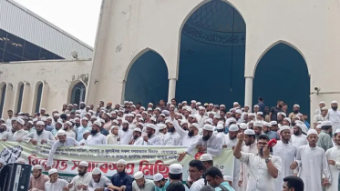 নারী বিষয়ক সংস্কার কমিশন বাতিলসহ ৪ দাবিতে হেফাজতের বিক্ষোভ