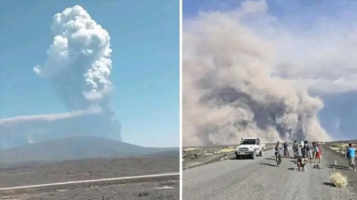 ১২ হাজার বছর পর দীর্ঘ নীরবতা ভেঙে জেগে উঠলো ইথিওপিয়ার আগ্নেয়গিরি