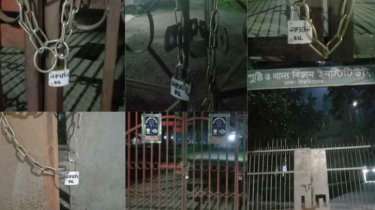 ঢাকা বিশ্ববিদ্যালয়ের ৫ ভবনে তালা ঝুলাল নিষিদ্ধ ছাত্রলীগ ঢাকা বিশ্ববিদ্যালয়ের ৫ ভবনে তালা ঝুলাল নিষিদ্ধ ছাত্রলীগ