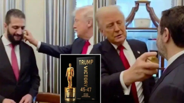 আল শারাকে পারফিউম ছিটিয়ে ট্রাম্পের মজার প্রশ্ন—‘কয়জন স্ত্রী তোমার