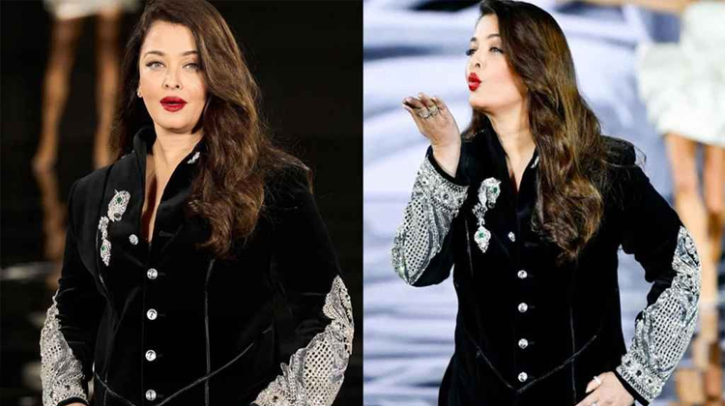 র‌্যাম্পে পা রাখতেই দর্শকের চোখ আটকাল ঐশ্বরিয়ার ওপর