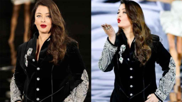 র‌্যাম্পে পা রাখতেই দর্শকের চোখ আটকাল ঐশ্বরিয়ার ওপর