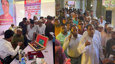 একাধিক মসজিদে অনুদান, বিএনপির নেতার ১০ হাজার লোককে চক্ষু সেবা