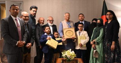 নিউ ইয়র্কে নিহত দিদারুলের পরিবারের সঙ্গে দেখা করলেন প্রধান উপদেষ্টা
