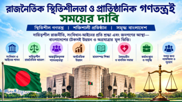 রাজনৈতিক স্থিতিশীলতা ও প্রাতিষ্ঠানিক গণতন্ত্রই সময়ের দাবি