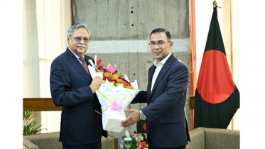 শপথ শেষে রাষ্ট্রপতির সঙ্গে প্রধানমন্ত্রীর সৌজন্য সাক্ষাৎ