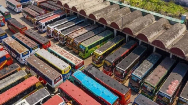 জ্বালানি সংকটে রাজধানীর বাস কাউন্টারগুলোতে টিকিট বন্ধ