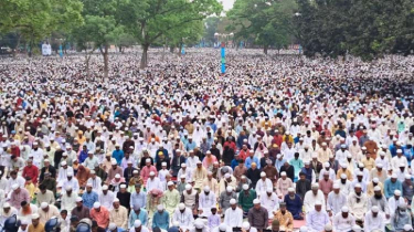 ছয় লাখ মুসল্লির অংশগ্রহণে শান্তিপূর্ণভাবে শোলাকিয়ায় ঈদ জামাত