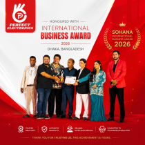  সোহানা ইন্টারন্যাশনাল অ্যাওয়ার্ডে ভূষিত পারফেক্ট ইলেকট্রনিক্সের সিইও গোলাম শাহরিয়ার কবীর