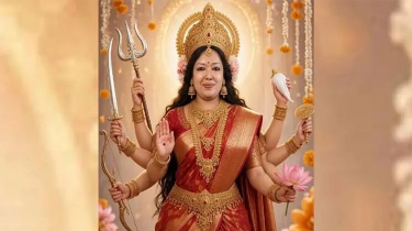 দুর্গার সাজে রুমিন ফারহানা, ফেসবুকে ২২ বচন দুর্গার সাজে রুমিন ফারহানা, ফেসবুকে ২২ বচন