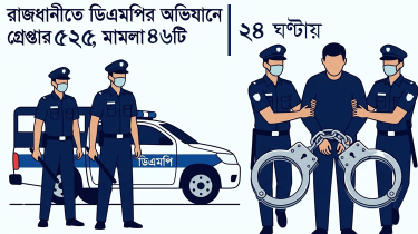 ঢাকায় ডিএমপির অভিযানে ২৪ ঘণ্টায় গ্রেপ্তার ৫২৫, ৪৬ মামলা