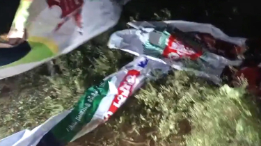বগুড়ায় ১১ জোটের লংমার্চের ব্যানার ছিঁড়ে ফেলার অভিযোগ